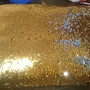 A glitter pillow